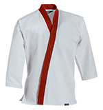 Jacket ONLY - 7 oz. White w/ Red Trim